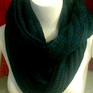 Evergreen Colored Knit Infinity Scarf